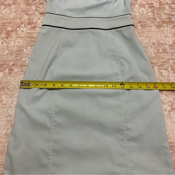 Y2K Baby Blue High Neck Fitted Dress - Picture 7 of 11
